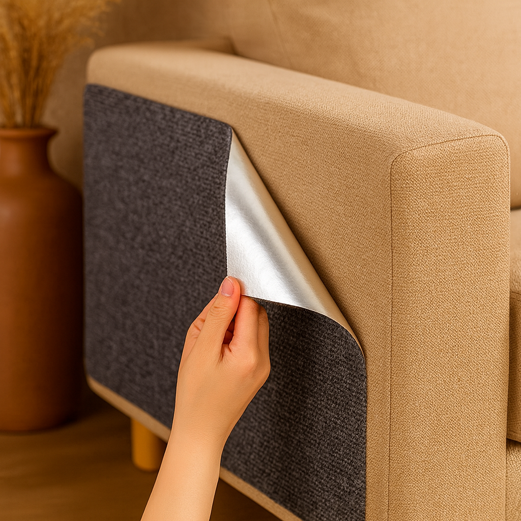 Griffoir pour chat – Tapis à griffer auto-adhésif pour protéger canapé et meubles, découpe facile, 7 couleurs