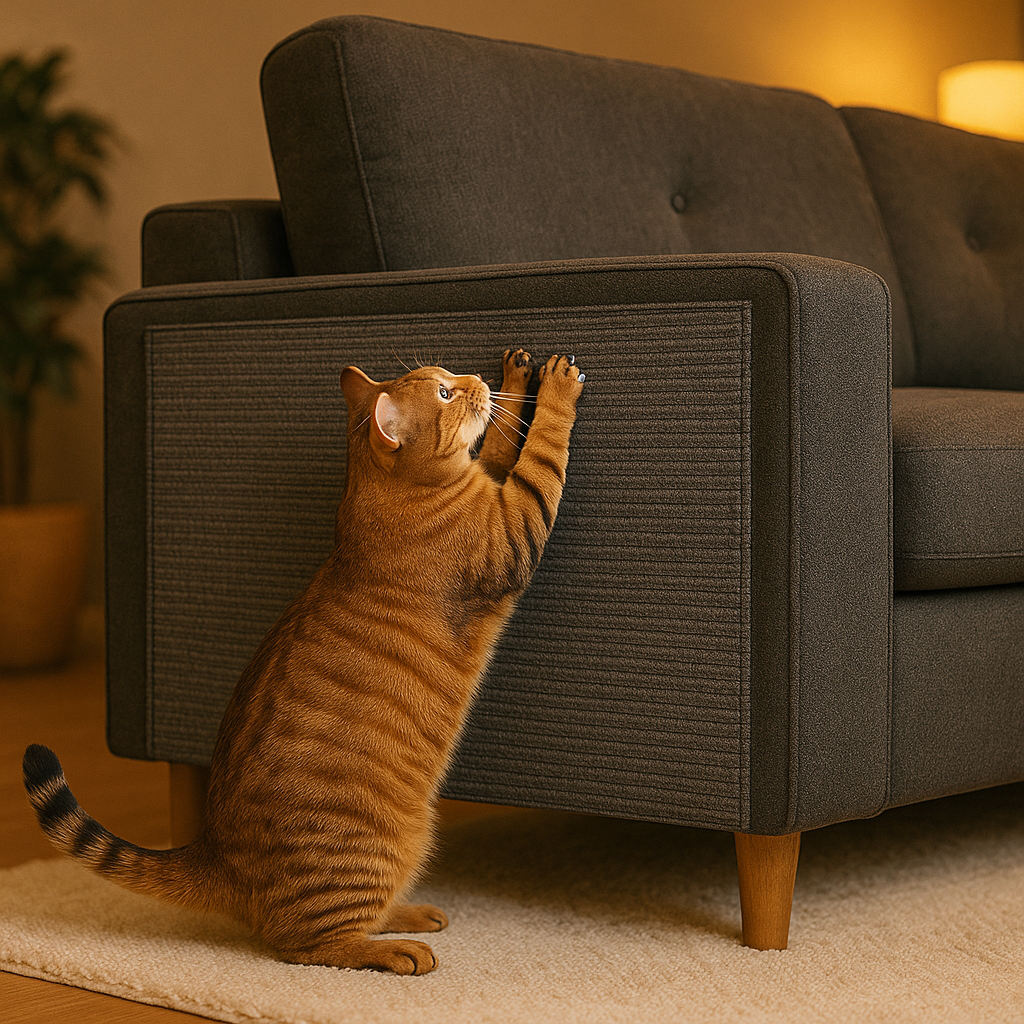 Griffoir pour chat – Tapis à griffer auto-adhésif pour protéger canapé et meubles, découpe facile, 7 couleurs