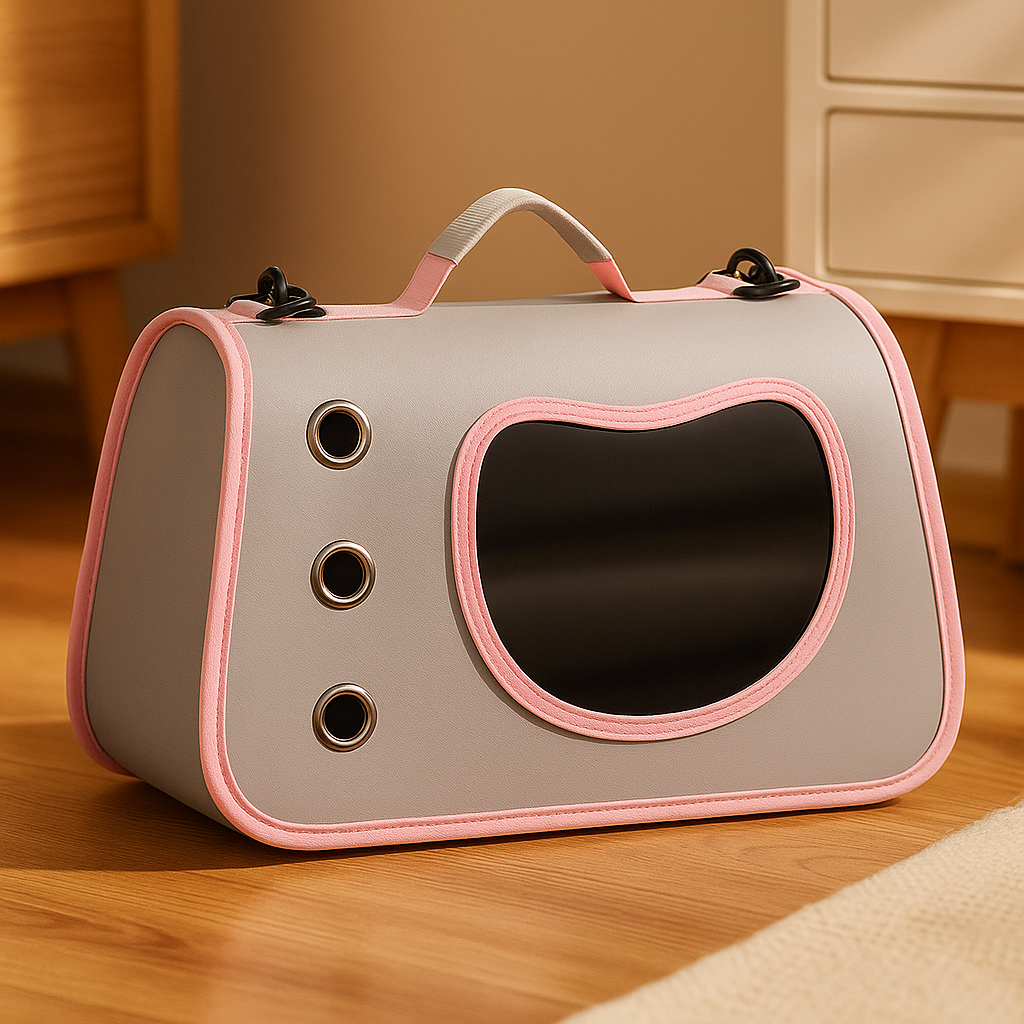Sac de transport pour chat et petit chien – Sac élégant, respirant et confortable pour voyages sereins