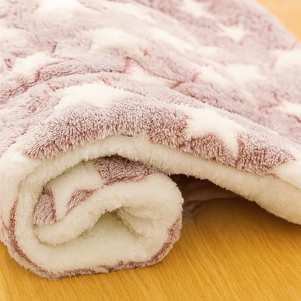 Tapis pour chien en flanelle ultra-moelleux – Coussin de couchage épais pour chiens et chats, confort hiver