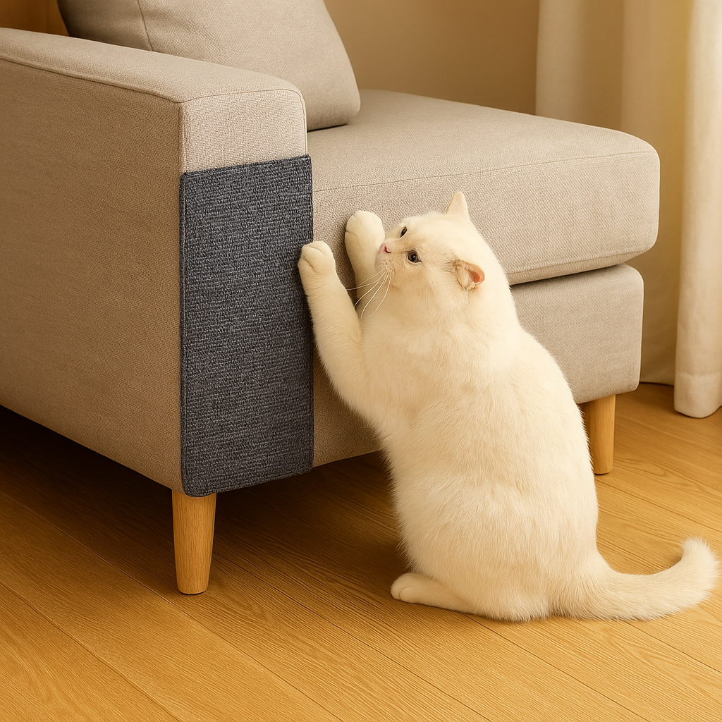 Griffoir pour chat – Tapis à griffer auto-adhésif pour protéger canapé et meubles, découpe facile, 7 couleurs