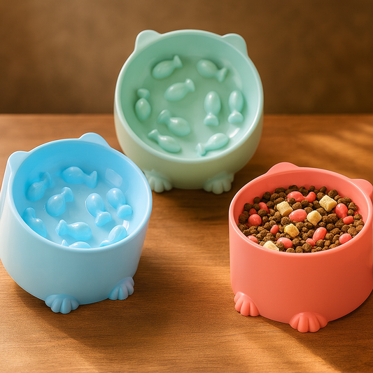 Gamelle Anti Glouton pour Chiens et Chats – Bol de Slow Feeding, Design Antidérapant, Nettoyage Facile, Réduit la Vitesse d’Absorption – Accessoire Premium pour Animaux