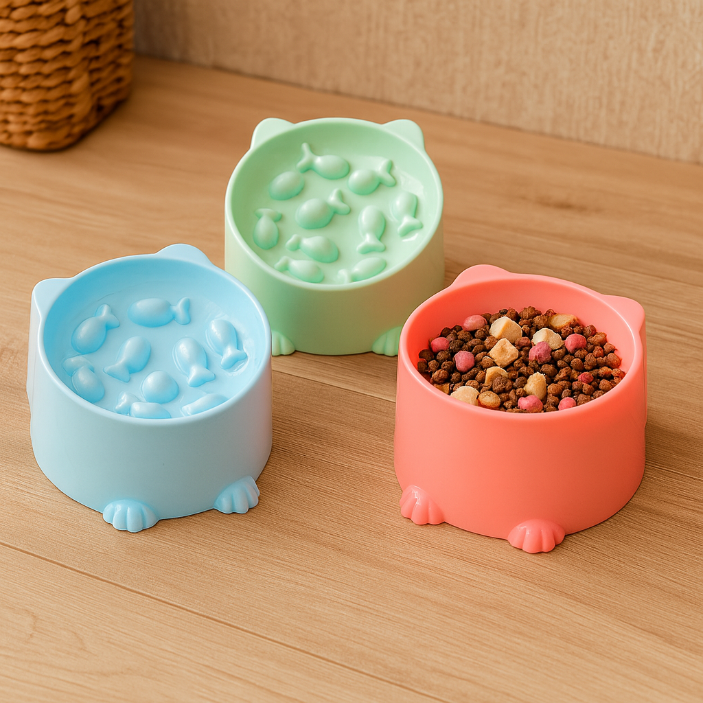 Gamelle Anti Glouton pour Chiens et Chats – Bol de Slow Feeding, Design Antidérapant, Nettoyage Facile, Réduit la Vitesse d’Absorption – Accessoire Premium pour Animaux
