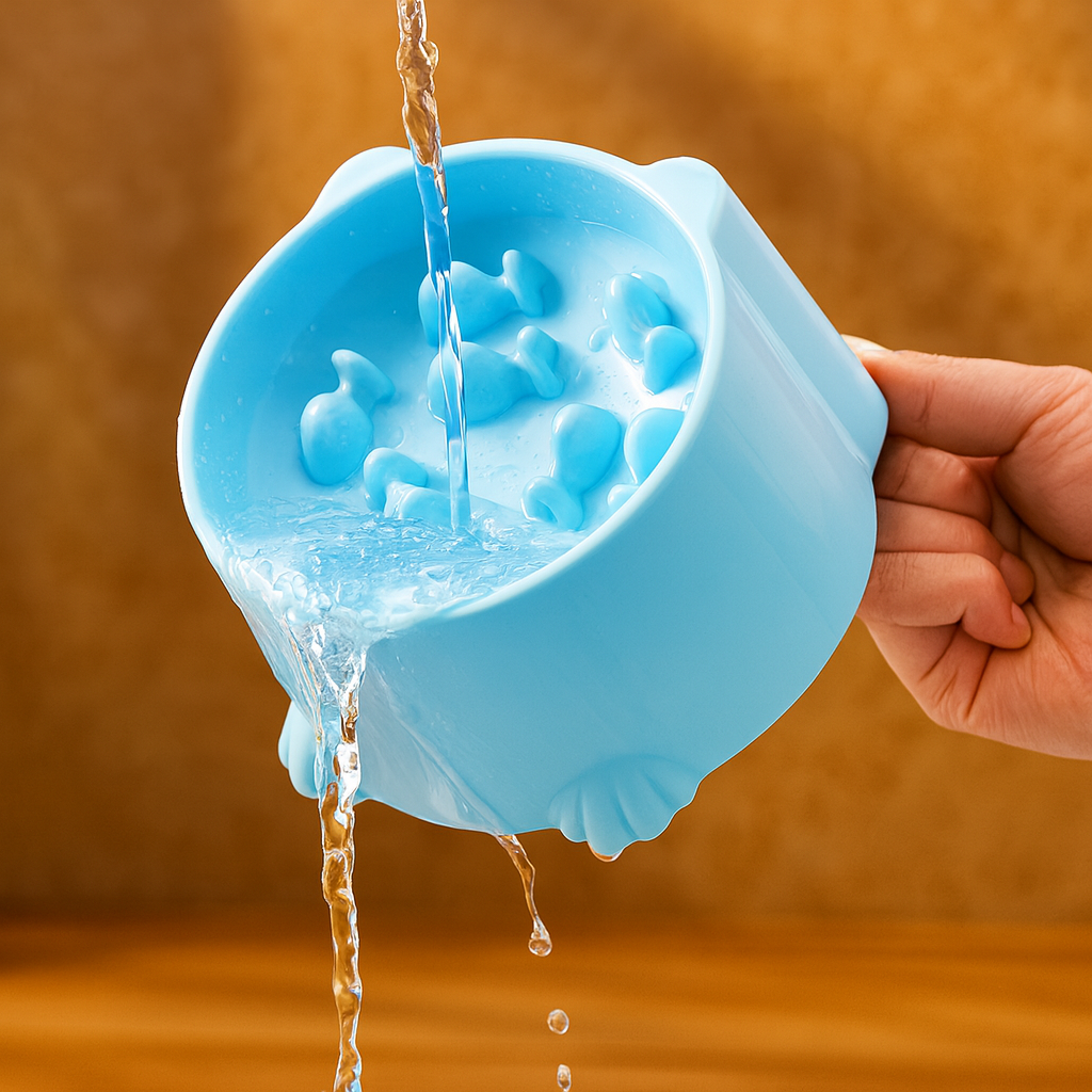 Gamelle Anti Glouton pour Chiens et Chats – Bol de Slow Feeding, Design Antidérapant, Nettoyage Facile, Réduit la Vitesse d’Absorption – Accessoire Premium pour Animaux