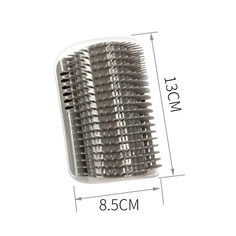 Brosse de Massage pour Chat – Peigne de Coin Amovible, Auto-Grattoir, Retire les Poils, Nettoyage & Beauté pour Chats et Chatons