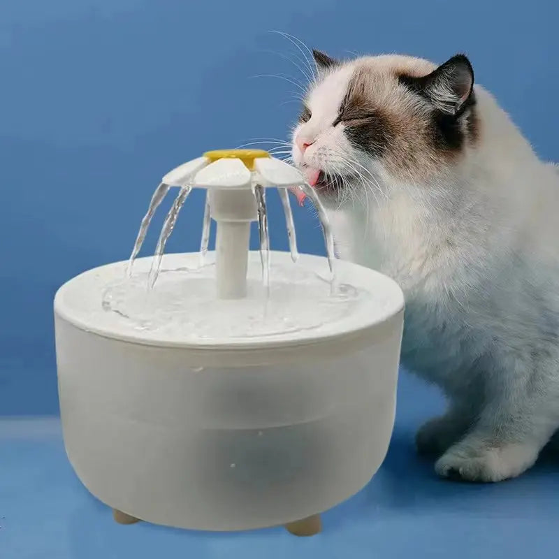 Fontaine à eau pour chat silencieuse – Distributeur d’eau automatique 1200 mL avec filtration USB