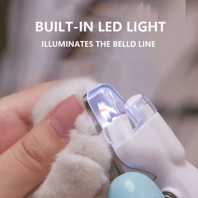 Coupe-Griffes Professionnel avec Lumière LED – Ciseaux de Toilettage pour Chiens, Chats et Petits Animaux | Coupe Ongles Précis et Sécurisé