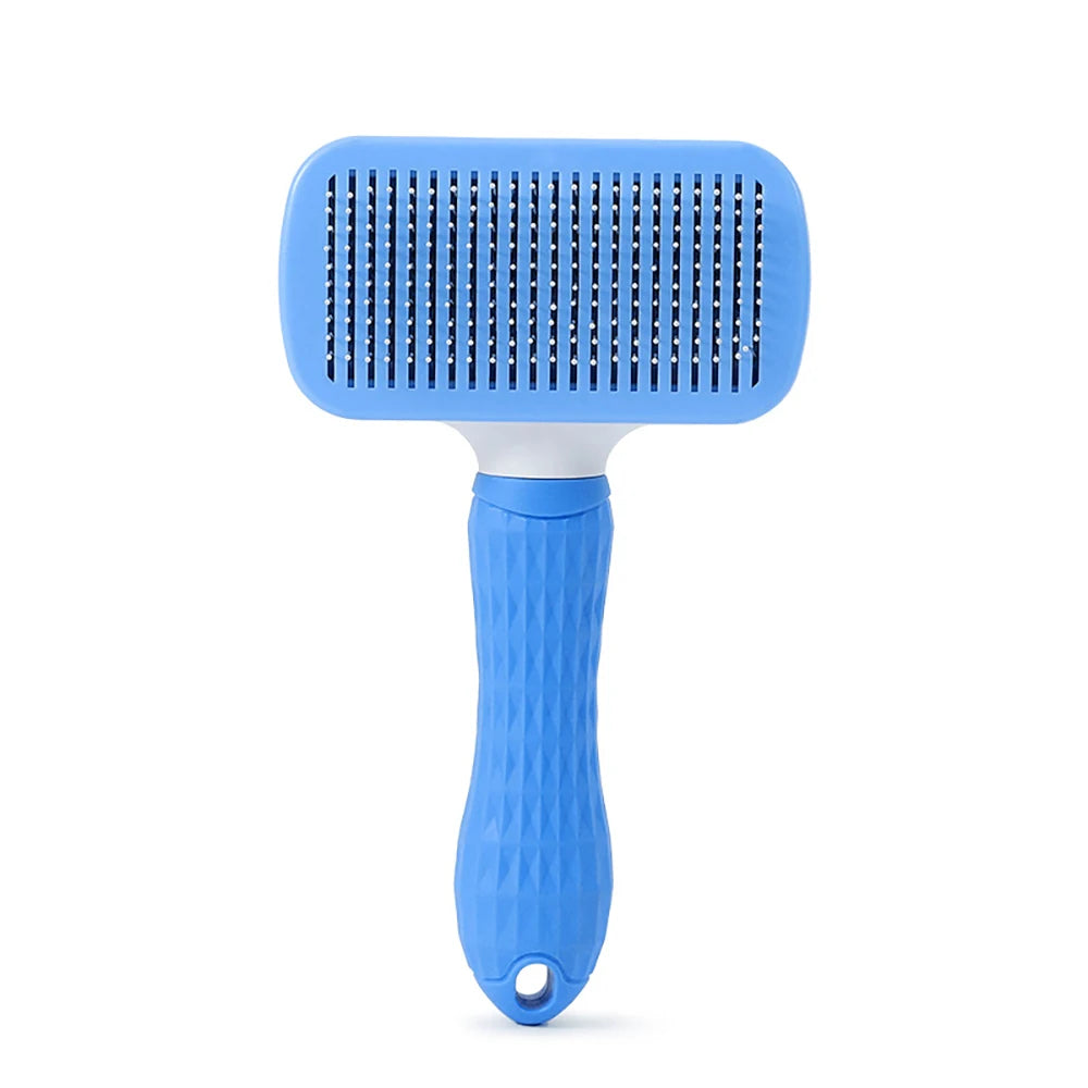 Brosse pour chat – Brosse Autonettoyante Anti-Poils pour Chats et Chiens | Peigne de Toilettage Premium, Retire les Poils Morts et Nœuds