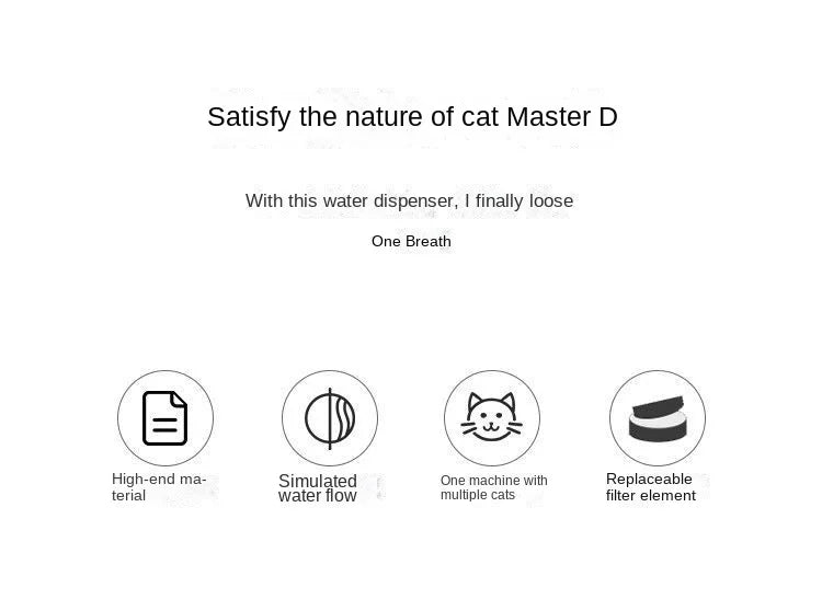 Fontaine à eau pour chat silencieuse – Distributeur d’eau automatique 1200 mL avec filtration USB