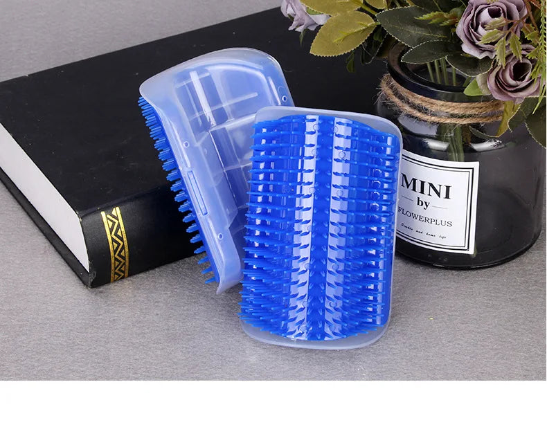 Brosse de Massage pour Chat – Peigne de Coin Amovible, Auto-Grattoir, Retire les Poils, Nettoyage & Beauté pour Chats et Chatons